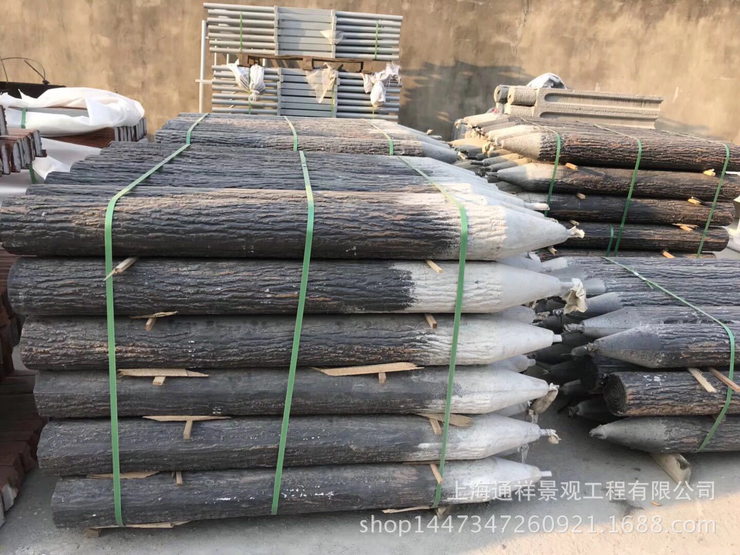 建基-护坡桩(仿木桩) - 广东兴之源水泥制品有限公司